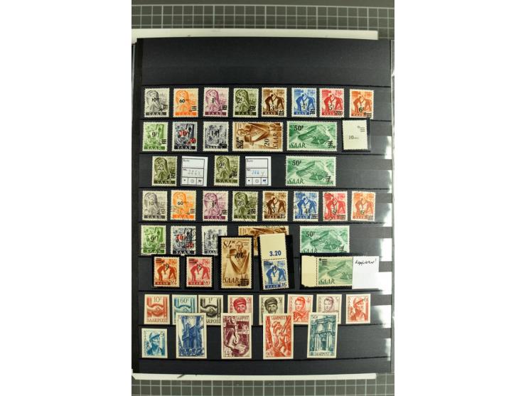 1920/1958, meist postfrische und gestempelte Sammlung inkl. Dienstmarken mit vielen kpl. und besseren Ausgaben, Farben, Aufdr