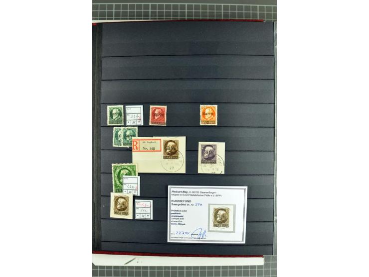 1920/1958, meist postfrische und gestempelte Sammlung inkl. Dienstmarken mit vielen kpl. und besseren Ausgaben, Farben, Aufdr
