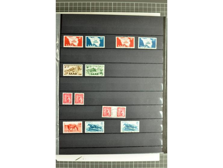 1920/1958, meist postfrische und gestempelte Sammlung inkl. Dienstmarken mit vielen kpl. und besseren Ausgaben, Farben, Aufdr