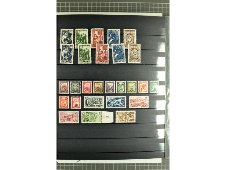 1920/1958, meist postfrische und gestempelte Sammlung inkl. Dienstmarken mit vielen kpl. und besseren Ausgaben, Farben, Aufdr