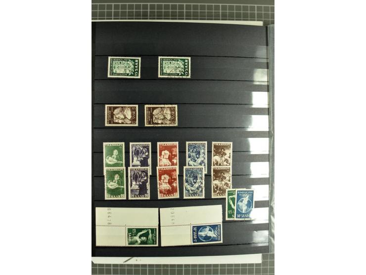1920/1958, meist postfrische und gestempelte Sammlung inkl. Dienstmarken mit vielen kpl. und besseren Ausgaben, Farben, Aufdr