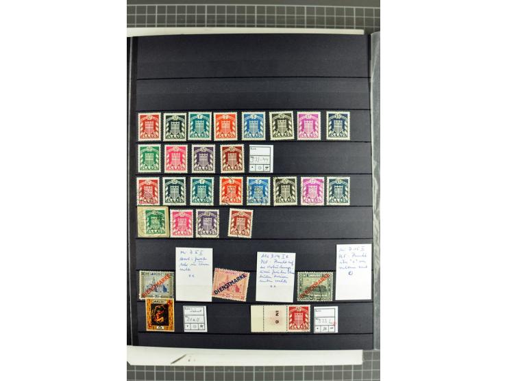 1920/1958, meist postfrische und gestempelte Sammlung inkl. Dienstmarken mit vielen kpl. und besseren Ausgaben, Farben, Aufdr