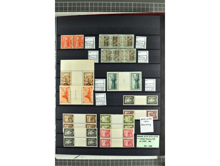 1920/1958, meist postfrische und gestempelte Sammlung inkl. Dienstmarken mit vielen kpl. und besseren Ausgaben, Farben, Aufdr