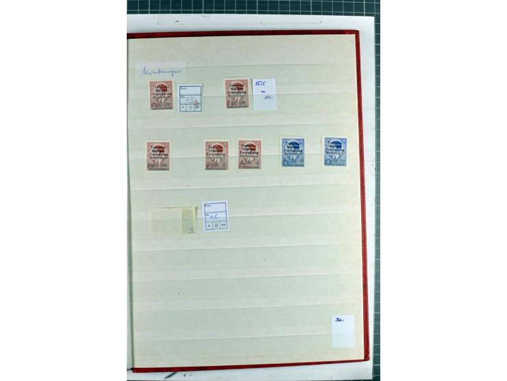 1940/1944, meist postfrischer/ungebrauchter und gestempelter Posten im Steckbuch mit Schwerpunkt Estland, Litauen und Montene