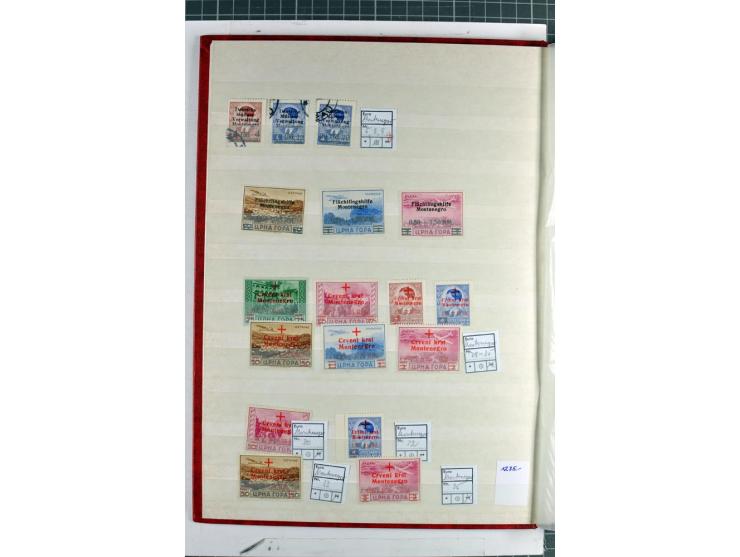 1940/1944, meist postfrischer/ungebrauchter und gestempelter Posten im Steckbuch mit Schwerpunkt Estland, Litauen und Montene