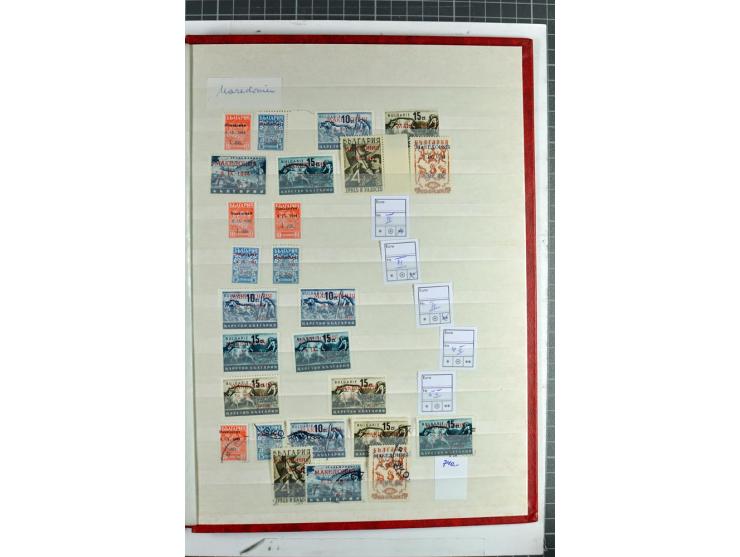 1940/1944, meist postfrischer/ungebrauchter und gestempelter Posten im Steckbuch mit Schwerpunkt Estland, Litauen und Montene