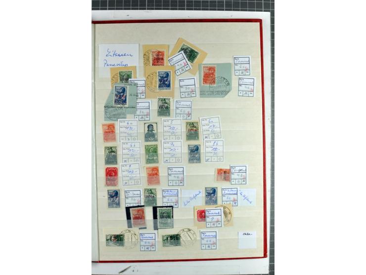 1940/1944, meist postfrischer/ungebrauchter und gestempelter Posten im Steckbuch mit Schwerpunkt Estland, Litauen und Montene