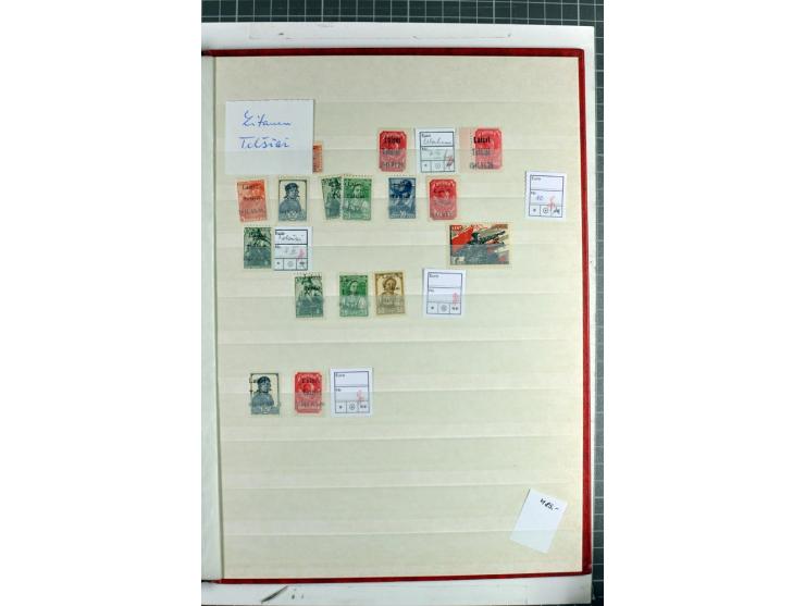 1940/1944, meist postfrischer/ungebrauchter und gestempelter Posten im Steckbuch mit Schwerpunkt Estland, Litauen und Montene