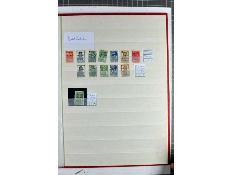 1940/1944, meist postfrischer/ungebrauchter und gestempelter Posten im Steckbuch mit Schwerpunkt Estland, Litauen und Montene