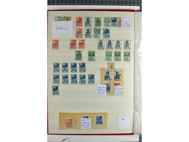 1940/1944, meist postfrischer/ungebrauchter und gestempelter Posten im Steckbuch mit Schwerpunkt Estland, Litauen und Montene