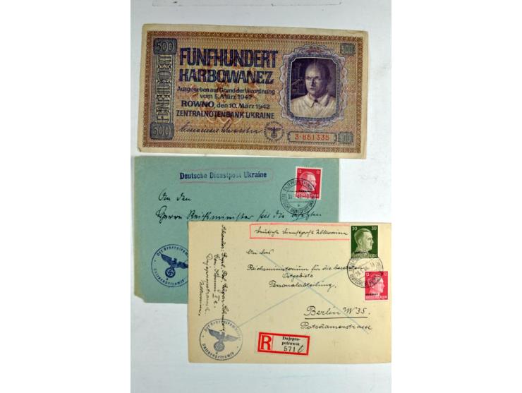  1941/42, ungebrauchte/postfrische und gestempelte Sammlung, dabei Alexanderstadt Mi.-Nr. 5III im Viererblock, Mi.-Nr. 7,10  