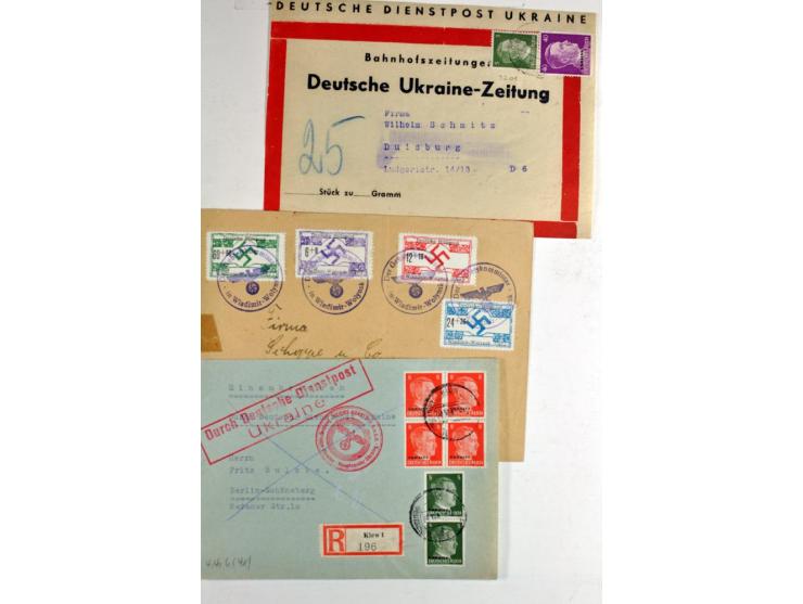  1941/42, ungebrauchte/postfrische und gestempelte Sammlung, dabei Alexanderstadt Mi.-Nr. 5III im Viererblock, Mi.-Nr. 7,10  