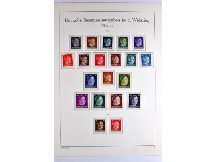  1941/42, ungebrauchte/postfrische und gestempelte Sammlung, dabei Alexanderstadt Mi.-Nr. 5III im Viererblock, Mi.-Nr. 7,10  