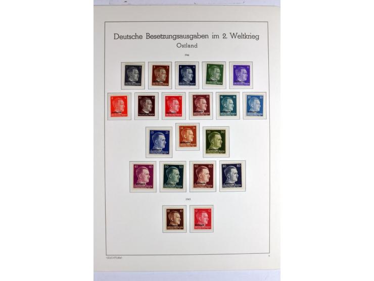  1941/42, ungebrauchte/postfrische und gestempelte Sammlung, dabei Alexanderstadt Mi.-Nr. 5III im Viererblock, Mi.-Nr. 7,10  