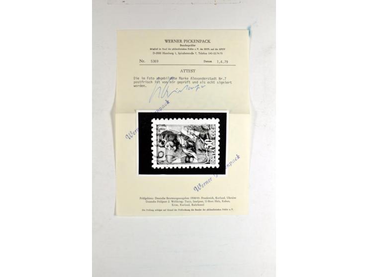  1941/42, ungebrauchte/postfrische und gestempelte Sammlung, dabei Alexanderstadt Mi.-Nr. 5III im Viererblock, Mi.-Nr. 7,10  