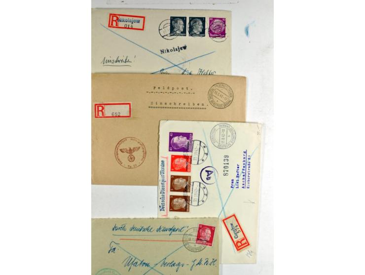  1941/42, ungebrauchte/postfrische und gestempelte Sammlung, dabei Alexanderstadt Mi.-Nr. 5III im Viererblock, Mi.-Nr. 7,10  