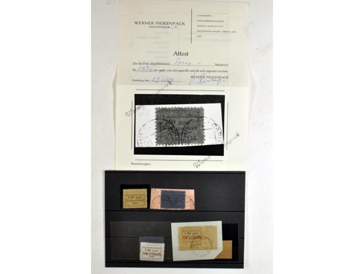  1941/42, ungebrauchte/postfrische und gestempelte Sammlung, dabei Alexanderstadt Mi.-Nr. 5III im Viererblock, Mi.-Nr. 7,10  