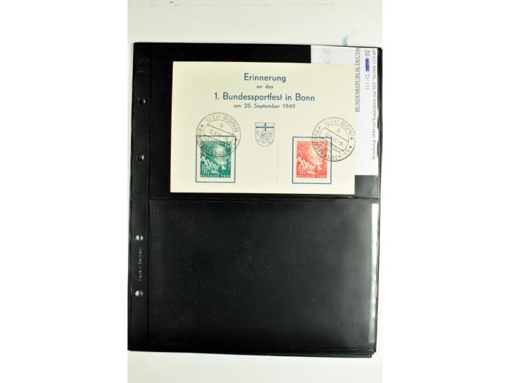 1872/1990, sehr interessantes Doublettenbuch mit fast nur besseren und kpl. Ausgaben ab Dt.Reich, dabei u.a. 2 Sätze Chicagof