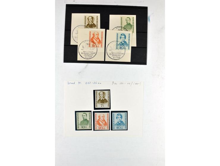 1872/1990, sehr interessantes Doublettenbuch mit fast nur besseren und kpl. Ausgaben ab Dt.Reich, dabei u.a. 2 Sätze Chicagof