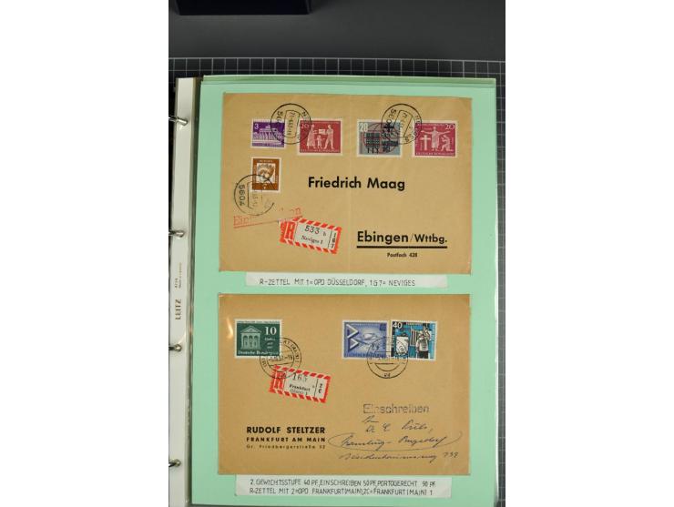 1828/1995, sehr umfangreiche Ausstellungs-Sammlung "Die Eilboten-Post" ab Vorphila in 11 Alben mit einigen hundert Briefen, K