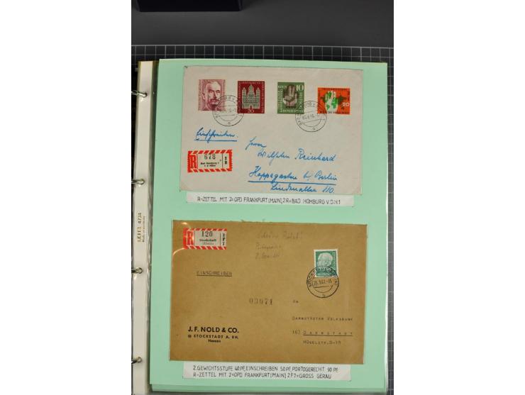 1828/1995, sehr umfangreiche Ausstellungs-Sammlung "Die Eilboten-Post" ab Vorphila in 11 Alben mit einigen hundert Briefen, K