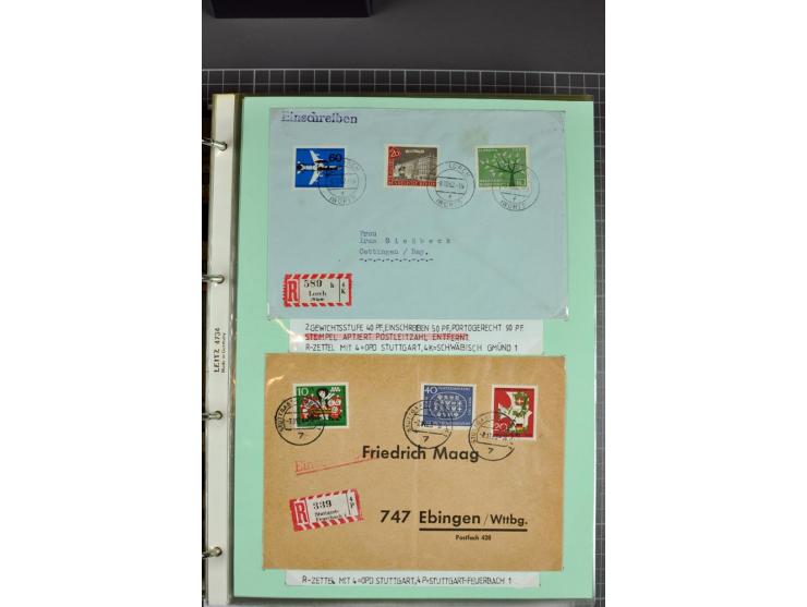 1828/1995, sehr umfangreiche Ausstellungs-Sammlung "Die Eilboten-Post" ab Vorphila in 11 Alben mit einigen hundert Briefen, K