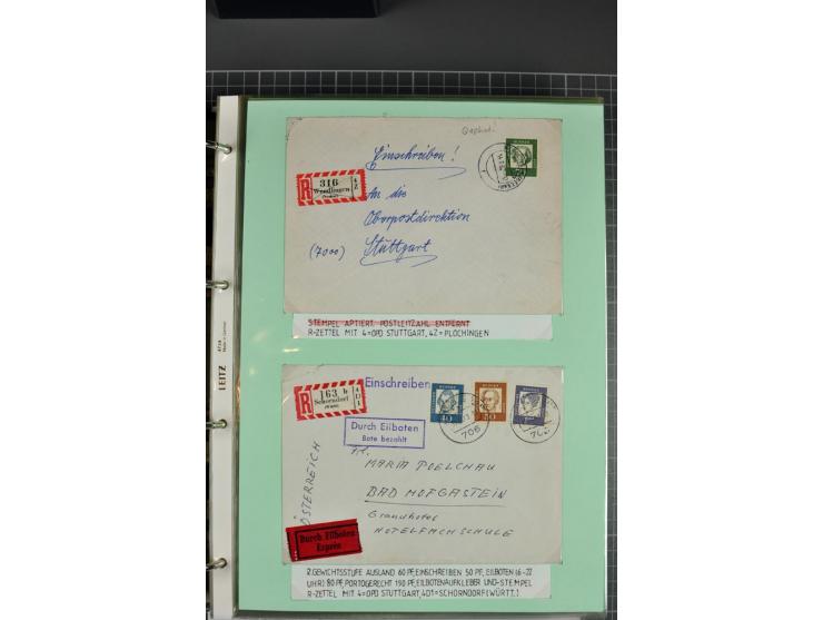 1828/1995, sehr umfangreiche Ausstellungs-Sammlung "Die Eilboten-Post" ab Vorphila in 11 Alben mit einigen hundert Briefen, K