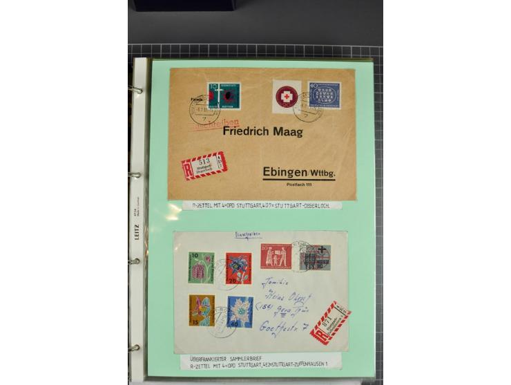 1828/1995, sehr umfangreiche Ausstellungs-Sammlung "Die Eilboten-Post" ab Vorphila in 11 Alben mit einigen hundert Briefen, K