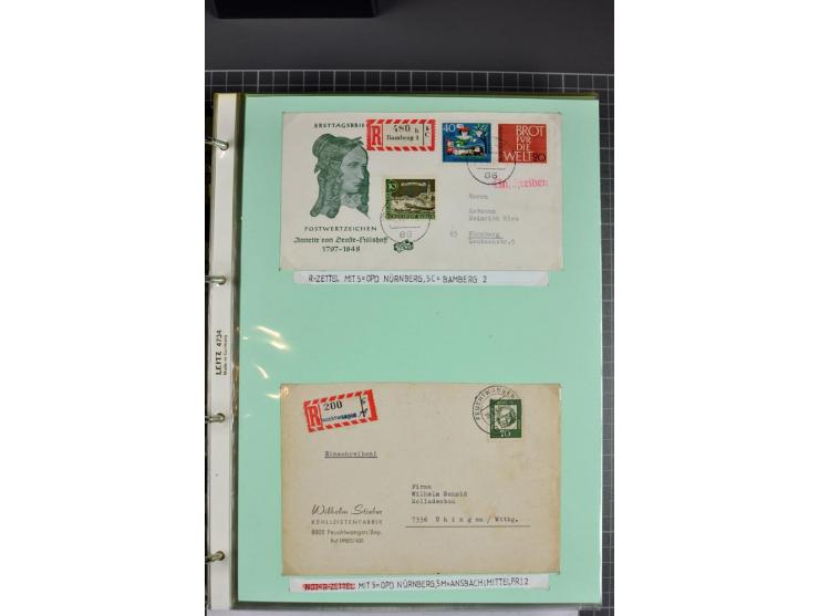 1828/1995, sehr umfangreiche Ausstellungs-Sammlung "Die Eilboten-Post" ab Vorphila in 11 Alben mit einigen hundert Briefen, K