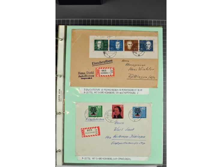 1828/1995, sehr umfangreiche Ausstellungs-Sammlung "Die Eilboten-Post" ab Vorphila in 11 Alben mit einigen hundert Briefen, K