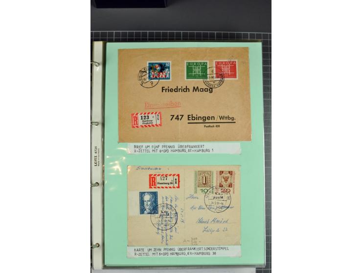 1828/1995, sehr umfangreiche Ausstellungs-Sammlung "Die Eilboten-Post" ab Vorphila in 11 Alben mit einigen hundert Briefen, K