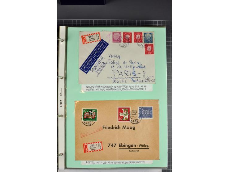 1828/1995, sehr umfangreiche Ausstellungs-Sammlung "Die Eilboten-Post" ab Vorphila in 11 Alben mit einigen hundert Briefen, K