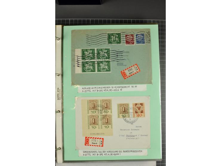 1828/1995, sehr umfangreiche Ausstellungs-Sammlung "Die Eilboten-Post" ab Vorphila in 11 Alben mit einigen hundert Briefen, K