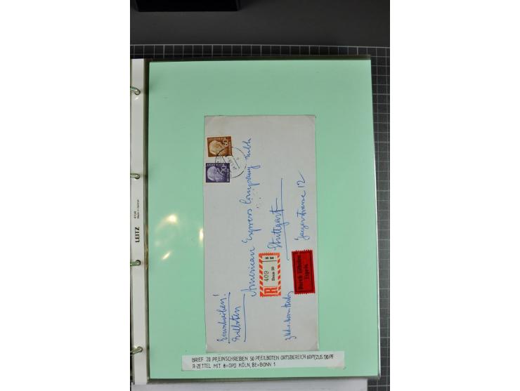 1828/1995, sehr umfangreiche Ausstellungs-Sammlung "Die Eilboten-Post" ab Vorphila in 11 Alben mit einigen hundert Briefen, K