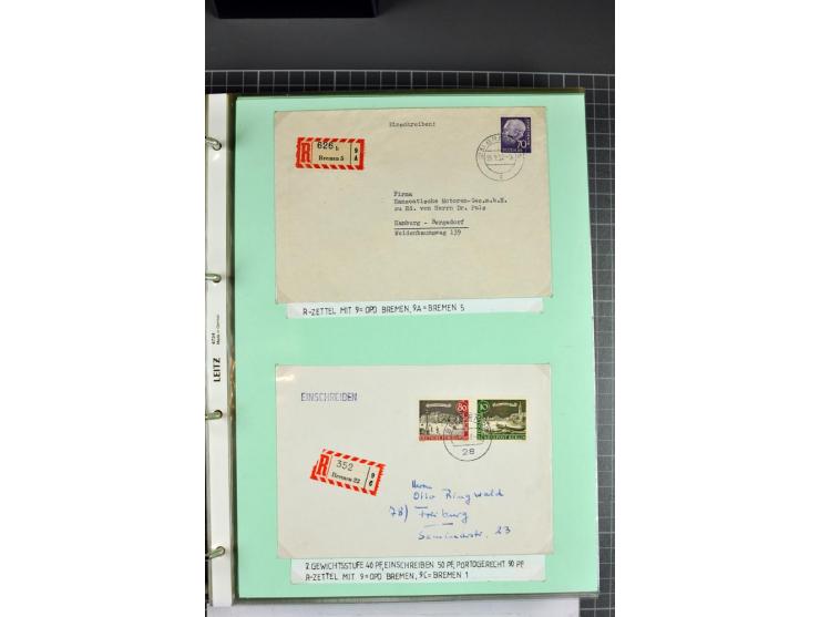 1828/1995, sehr umfangreiche Ausstellungs-Sammlung "Die Eilboten-Post" ab Vorphila in 11 Alben mit einigen hundert Briefen, K