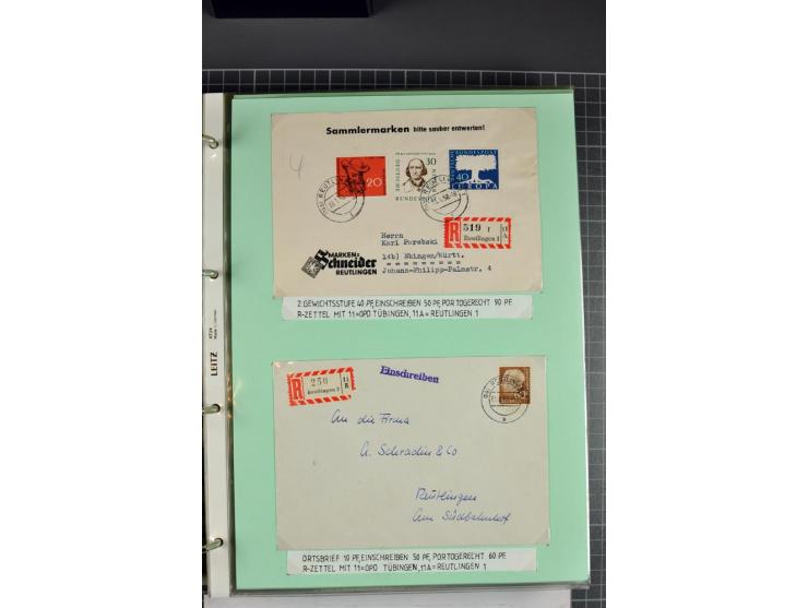 1828/1995, sehr umfangreiche Ausstellungs-Sammlung "Die Eilboten-Post" ab Vorphila in 11 Alben mit einigen hundert Briefen, K