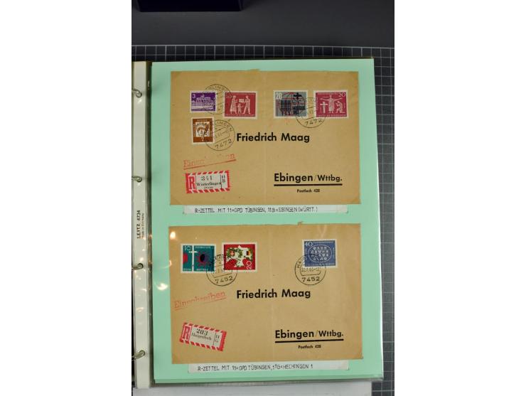 1828/1995, sehr umfangreiche Ausstellungs-Sammlung "Die Eilboten-Post" ab Vorphila in 11 Alben mit einigen hundert Briefen, K