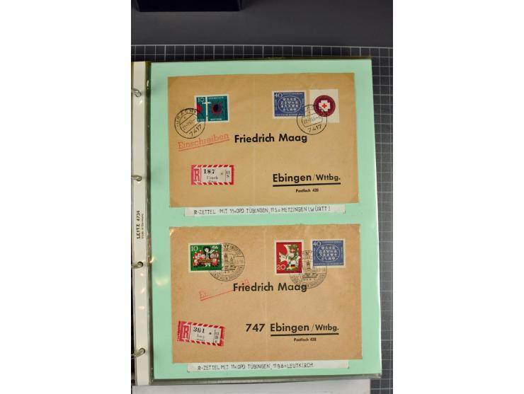 1828/1995, sehr umfangreiche Ausstellungs-Sammlung "Die Eilboten-Post" ab Vorphila in 11 Alben mit einigen hundert Briefen, K
