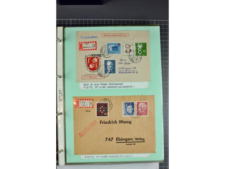 1828/1995, sehr umfangreiche Ausstellungs-Sammlung "Die Eilboten-Post" ab Vorphila in 11 Alben mit einigen hundert Briefen, K
