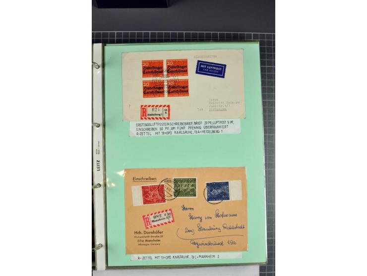 1828/1995, sehr umfangreiche Ausstellungs-Sammlung "Die Eilboten-Post" ab Vorphila in 11 Alben mit einigen hundert Briefen, K