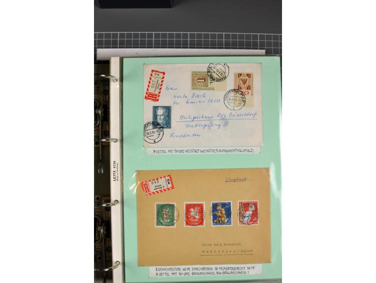 1828/1995, sehr umfangreiche Ausstellungs-Sammlung "Die Eilboten-Post" ab Vorphila in 11 Alben mit einigen hundert Briefen, K