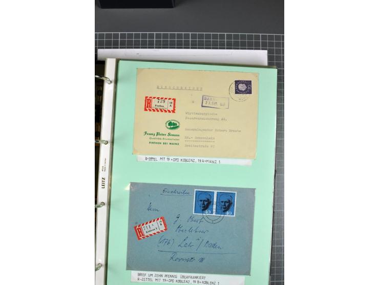 1828/1995, sehr umfangreiche Ausstellungs-Sammlung "Die Eilboten-Post" ab Vorphila in 11 Alben mit einigen hundert Briefen, K