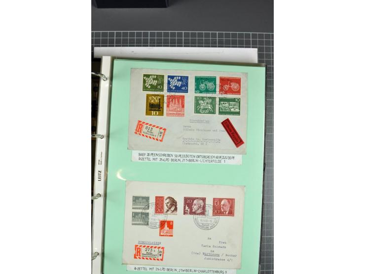 1828/1995, sehr umfangreiche Ausstellungs-Sammlung "Die Eilboten-Post" ab Vorphila in 11 Alben mit einigen hundert Briefen, K