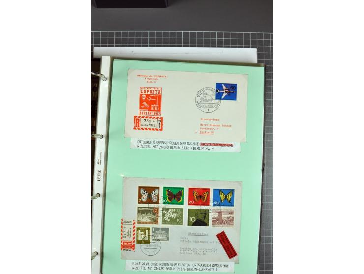 1828/1995, sehr umfangreiche Ausstellungs-Sammlung "Die Eilboten-Post" ab Vorphila in 11 Alben mit einigen hundert Briefen, K