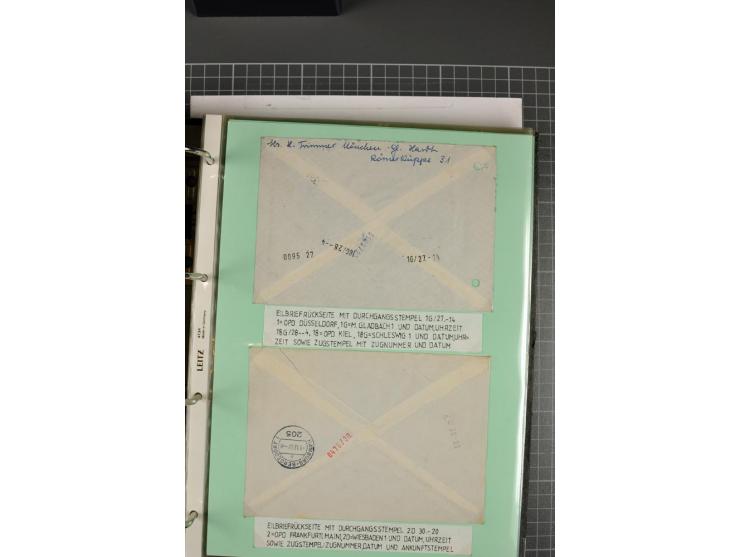 1828/1995, sehr umfangreiche Ausstellungs-Sammlung "Die Eilboten-Post" ab Vorphila in 11 Alben mit einigen hundert Briefen, K