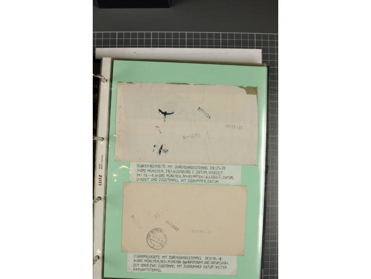 1828/1995, sehr umfangreiche Ausstellungs-Sammlung "Die Eilboten-Post" ab Vorphila in 11 Alben mit einigen hundert Briefen, K