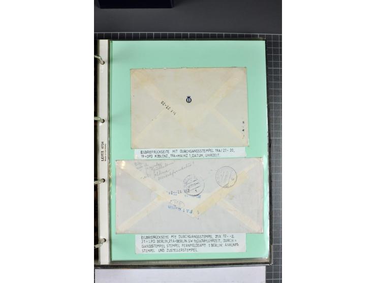 1828/1995, sehr umfangreiche Ausstellungs-Sammlung "Die Eilboten-Post" ab Vorphila in 11 Alben mit einigen hundert Briefen, K