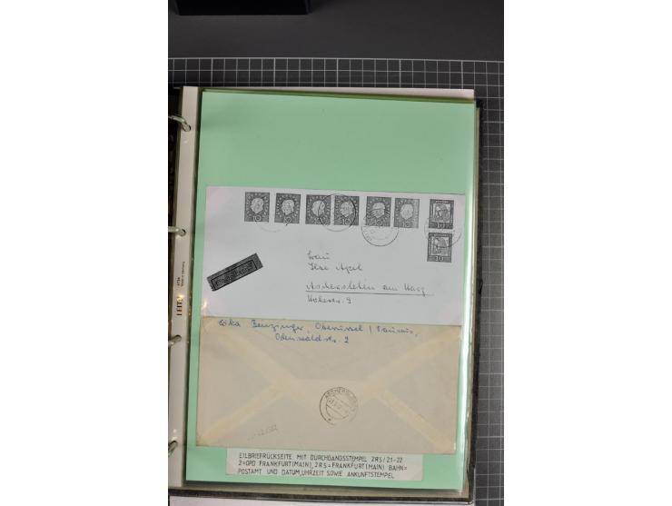 1828/1995, sehr umfangreiche Ausstellungs-Sammlung "Die Eilboten-Post" ab Vorphila in 11 Alben mit einigen hundert Briefen, K