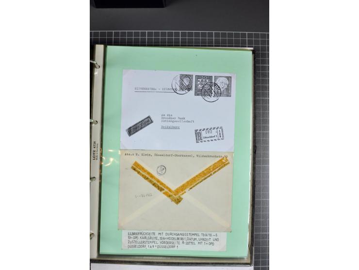 1828/1995, sehr umfangreiche Ausstellungs-Sammlung "Die Eilboten-Post" ab Vorphila in 11 Alben mit einigen hundert Briefen, K