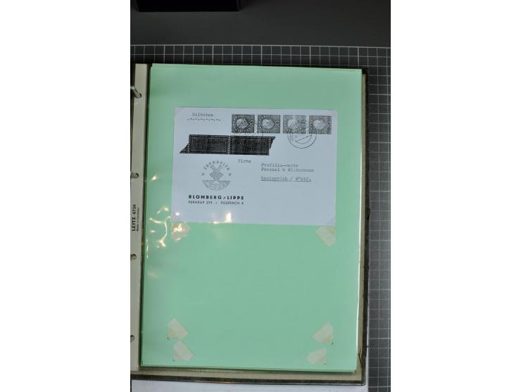 1828/1995, sehr umfangreiche Ausstellungs-Sammlung "Die Eilboten-Post" ab Vorphila in 11 Alben mit einigen hundert Briefen, K